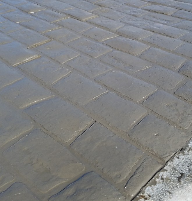 Stamped Concrete Cobblestones