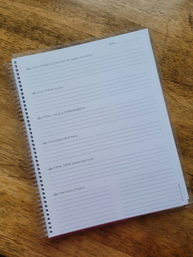 Prayer journal daily questions