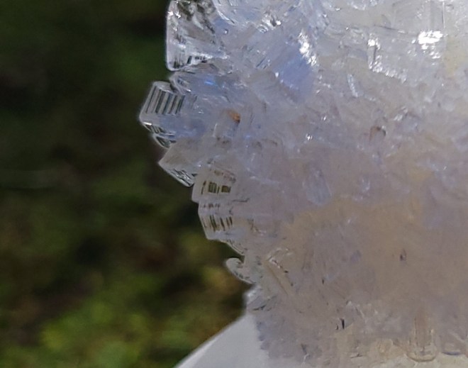 Close up of ice crystals