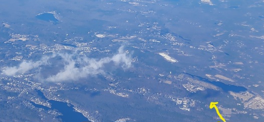 Cloud and landscape from above